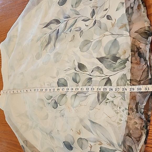 Rachel Zoe Elegant Sage Floral Skirt - Picture 6 of 10